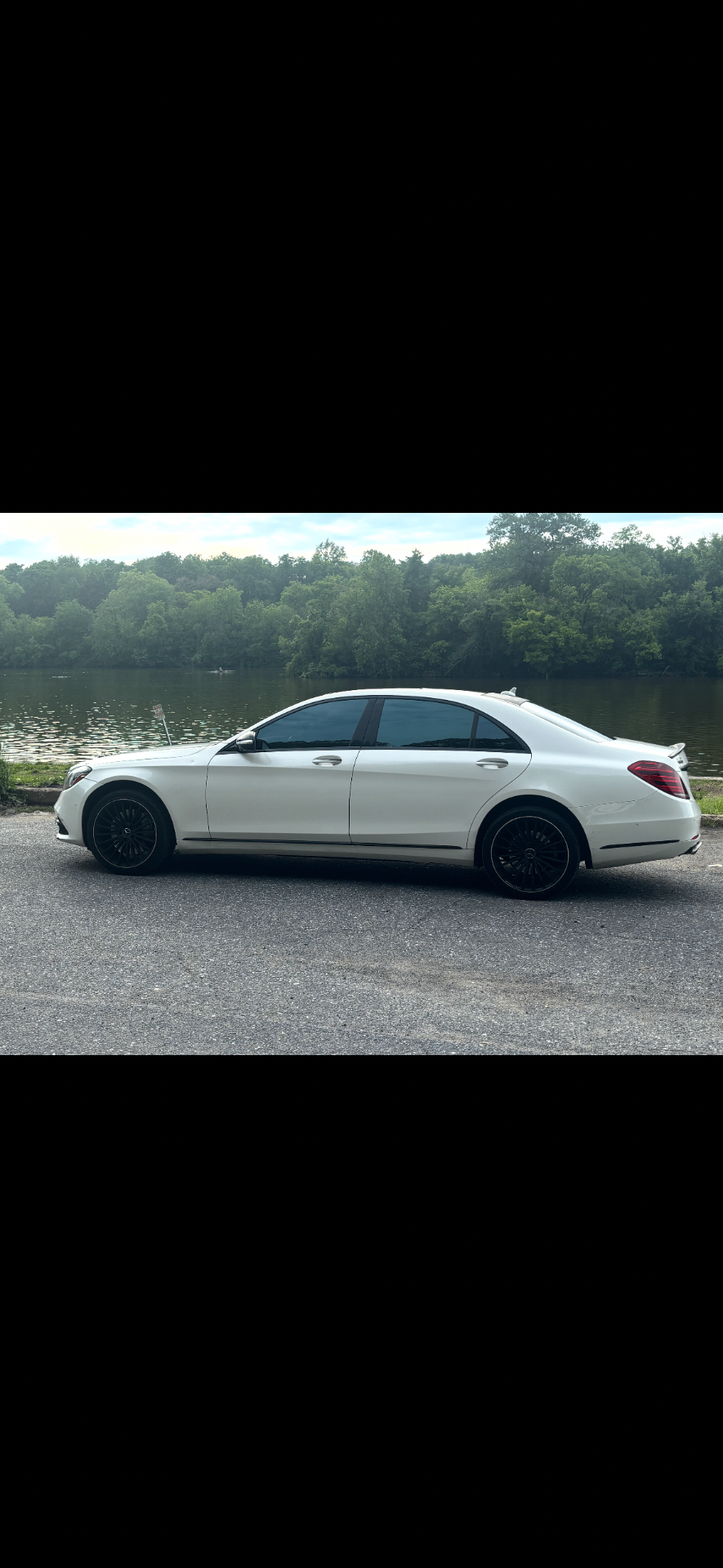Mercedes-Benz S-Class — lakeside silhouette